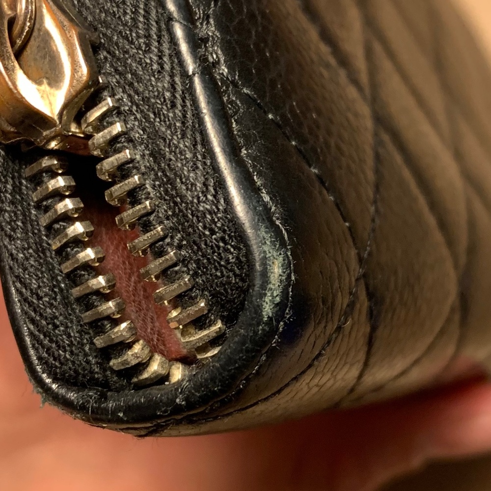 CHANEL Long Zip Wallet Matelasse BLACK - Picture 14 of 14